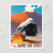 Empire State Express Vintage Reise Postkarte (Vorderseite)