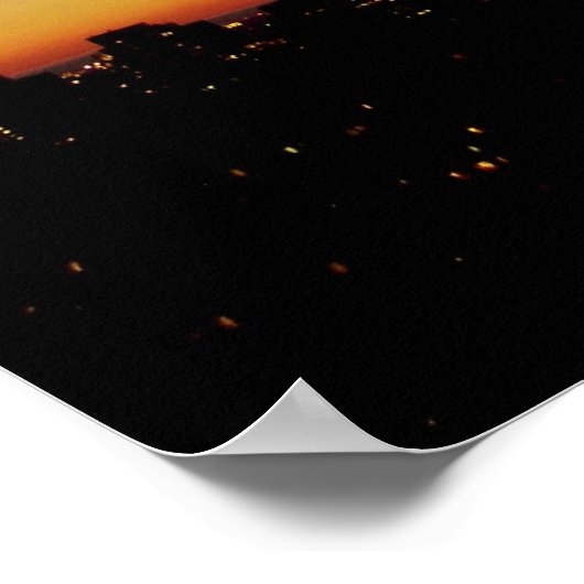 Empire State Gebäude bei Sunset Poster (Ecke)