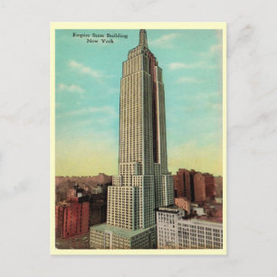 Empire State Gebäude der 1930er Postkarte