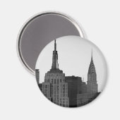 Empire State Gebäude Foto Magnet (Vorderseite/Rückseite)