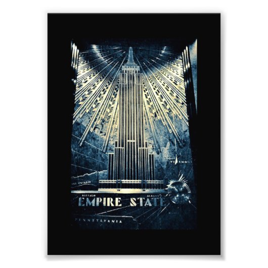 Empire State Gebäude Fotodruck (Vorne)