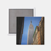 Empire State Gebäude gegen den Himmel, NYC Magnet (Vorderseite/Rückseite)