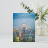 Empire State Gebäude in New York City Postkarte (Stehend Vorderseite)
