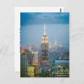 Empire State Gebäude in New York City Postkarte (Vorne/Hinten)