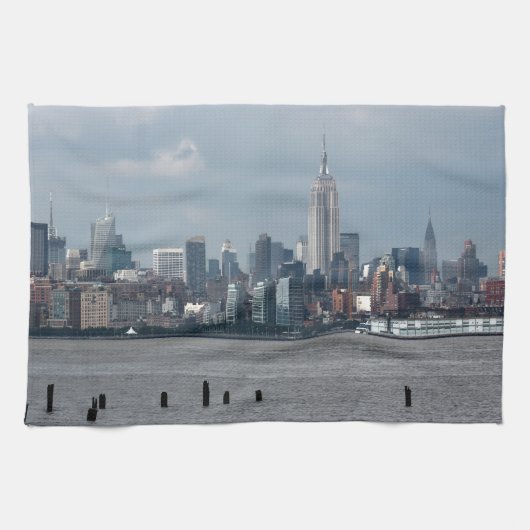 Empire State Gebäude New York USA Geschirrtuch (Horizontal)