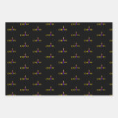 Empire State Gebäude-New York-Vibrant Gold Geschenkpapier Set (Vorderseite 3)