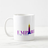 Empire State Gebäude-New York-Vibrant Lila- Kaffeetasse (Links)