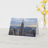 Empire State Gebäude NYC, NY Karte (Gelbe Blume)