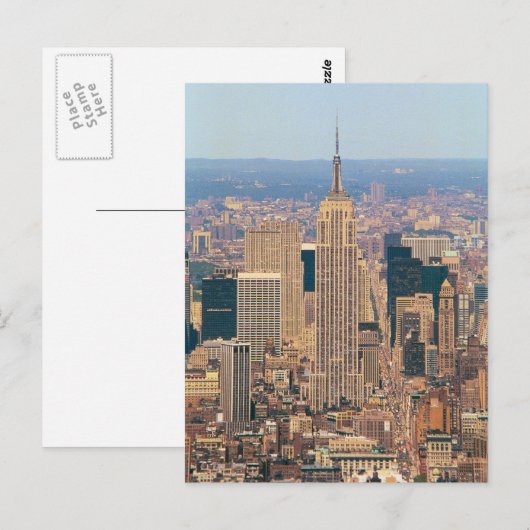 Empire State Gebäude Postkarte (Vorne/Hinten)