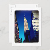 Empire State Gebäude Postkarte (Vorne/Hinten)