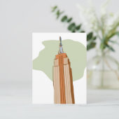 Empire State Gebäude Postkarte (Stehend Vorderseite)