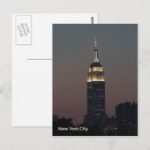 Empire State Gebäude Postkarte (Vorne/Hinten)