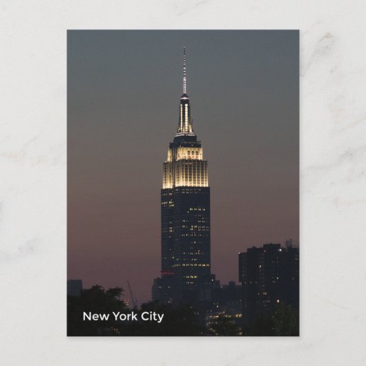 Empire State Gebäude Postkarte (Vorderseite)