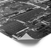 Empire State Gebäude Schwarz-Weiß-Poster Poster (Ecke)