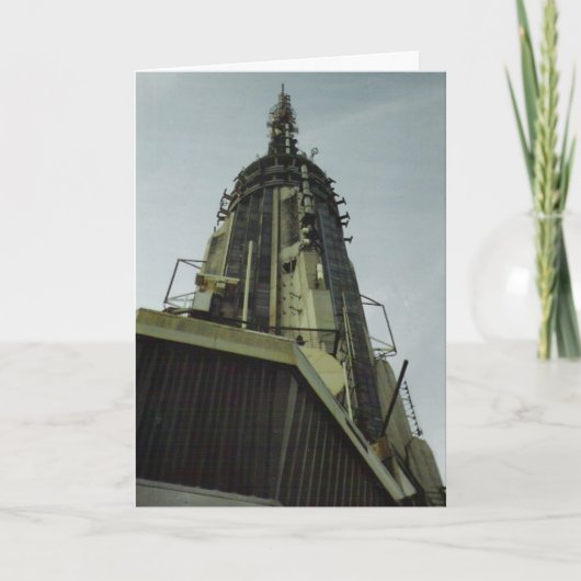 "Empire State Gebäude Top" Gratulationskarte Karte (Vorderseite)