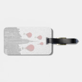 Empire State Gebäude und Red Hot Air Balloons Gepäckanhänger (Rückseite horizontal)