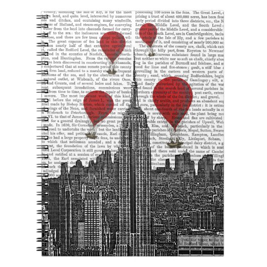 Empire State Gebäude und Red Hot Air Balloons Notizblock (Vorderseite)