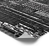 Empire State Gebäude und Red Hot Air Balloons Poster (Ecke)