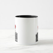 Empire State Gebäude und Red Hot Air Balloons Tasse (Zentrum)