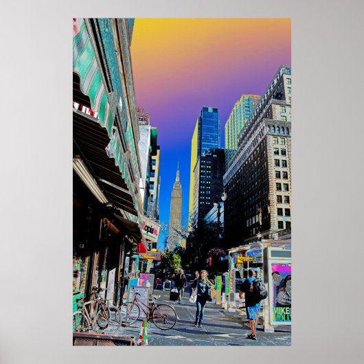Empire State Gebäude vom 42. Poster (Vorne)