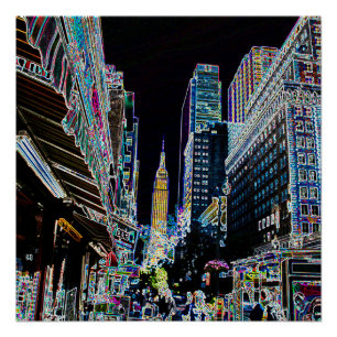 Empire State Gebäude vom 42. Poster