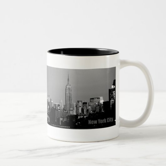 Empire State Gebäude Zweifarbige Tasse (Rechts)
