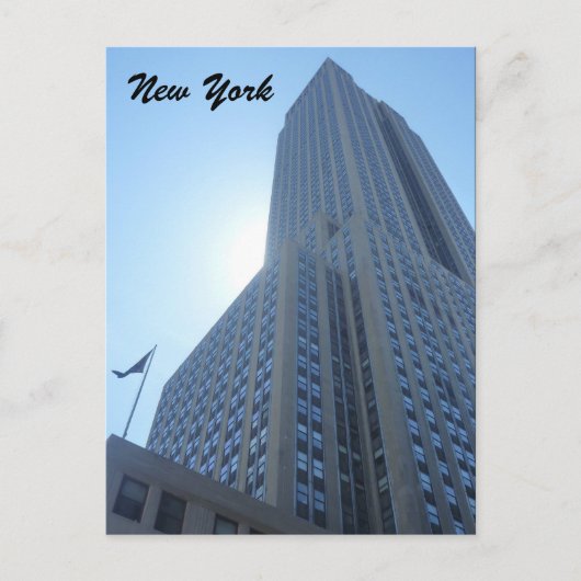Empire State Gllow Postkarte (Vorderseite)