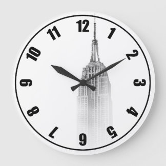 Empire State Graphic Große Wanduhr