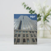 Empire State High nyc Postkarte (Stehend Vorderseite)