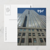 Empire State High nyc Postkarte (Vorne/Hinten)