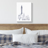 Empire State Leinwanddruck (Insitu (Schlafzimmer))