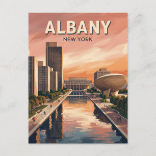 Empire State Plaza Albany New York Capital Region Postkarte