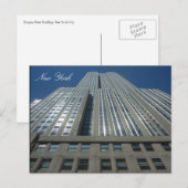 Empire State Sky Postkarte (Vorne/Hinten)