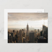 Empire State Skyline (New York, NY) Postkarte (Vorne/Hinten)