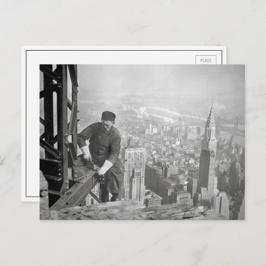Empire State Steelworker, 1936 Postkarte (Vorne/Hinten)