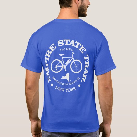 Empire State Trail (Radfahren) T-Shirt (Rückseite)