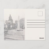 Empire State & Washington Square Postcard New York Postkarte (Rückseite)