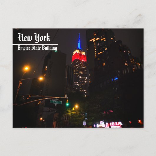 Empire State & Washington Square Postkarte New Yor (Vorderseite)