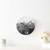 Empire States Building Manhattan Runde Wanduhr (Zuhause)