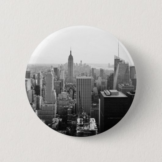 Empire States Gebäude Manhattan Button (Vorderseite)