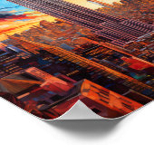 Empire States Gebäude New York USA Poster (Ecke)