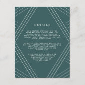 Empire Wedding Guest Details Card | Jasper Begleitkarte (Vorderseite)