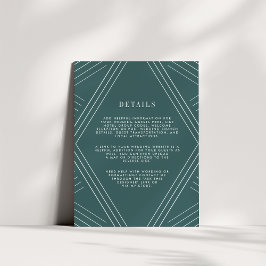 Empire Wedding Guest Details Card | Jasper Begleitkarte