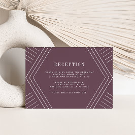 Empire Wedding Reception Card | Eggpflanze Einladung