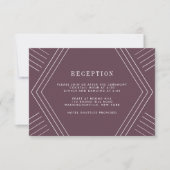 Empire Wedding Reception Card | Eggpflanze Einladung (Vorderseite)