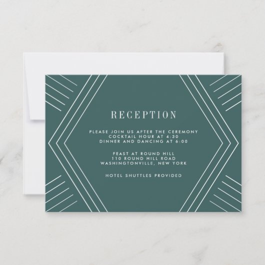 Empire Wedding Reception Card | Jasper Einladung (Vorderseite)