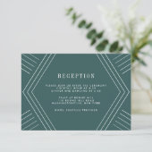 Empire Wedding Reception Card | Jasper Einladung (Stehend Vorderseite)