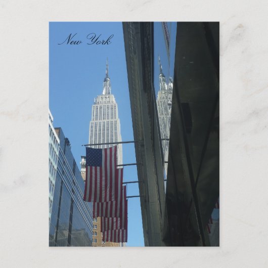 Empireflagge spiegelt postkarte (Vorderseite)