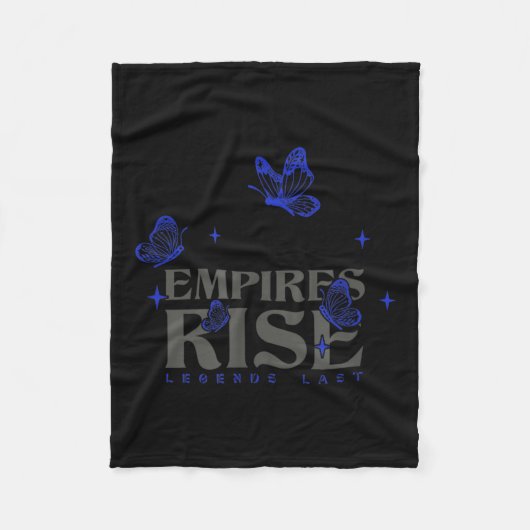 Empires Rise Legend Letzte Inspiration Butterfly Q Fleecedecke (Vorderseite)