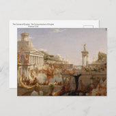 Empireskurs: Die Schlussfolgerung, Thomas Cole Po Postkarte (Vorne/Hinten)